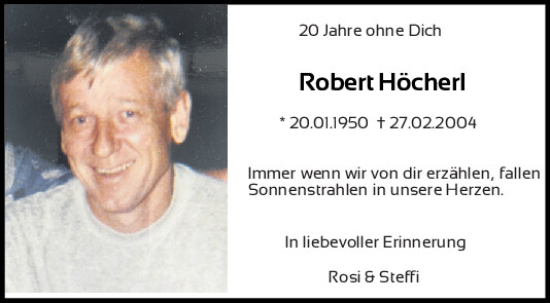 Traueranzeigen von Robert Höcherl | Mittelbayerische Trauer